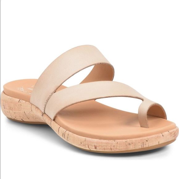 KorkEase Shoes Kork Easy Elaver Slide Leather Cushioned Footbed